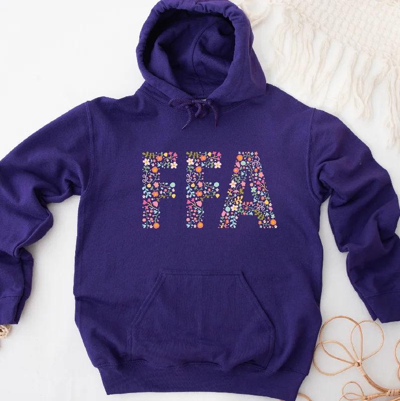 Women's Hooded Sweatshirts with Damask LiningFlower FFA Sketch Hoodie (S-3XL) Unisex - Multiple Colors!