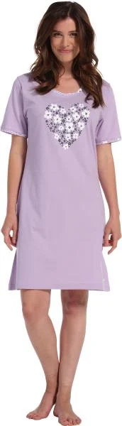 elegant women's satin pajamasNachthemd 10231-102-2 400 light purple