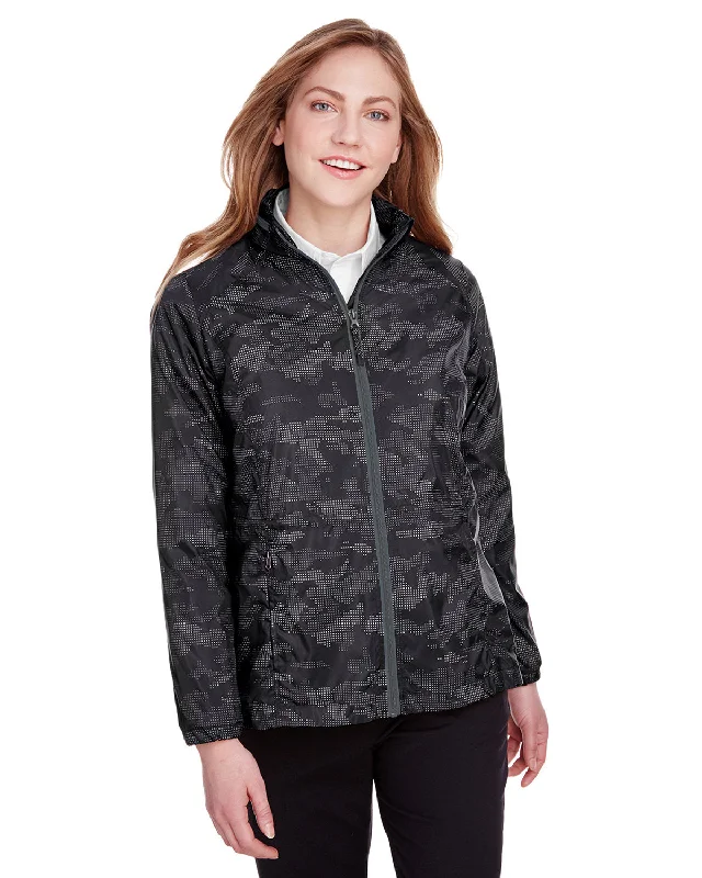 Women's Coats with Fur Trimmed HoodNorth End Ladies' Rotate Reflective Jacket NE711W