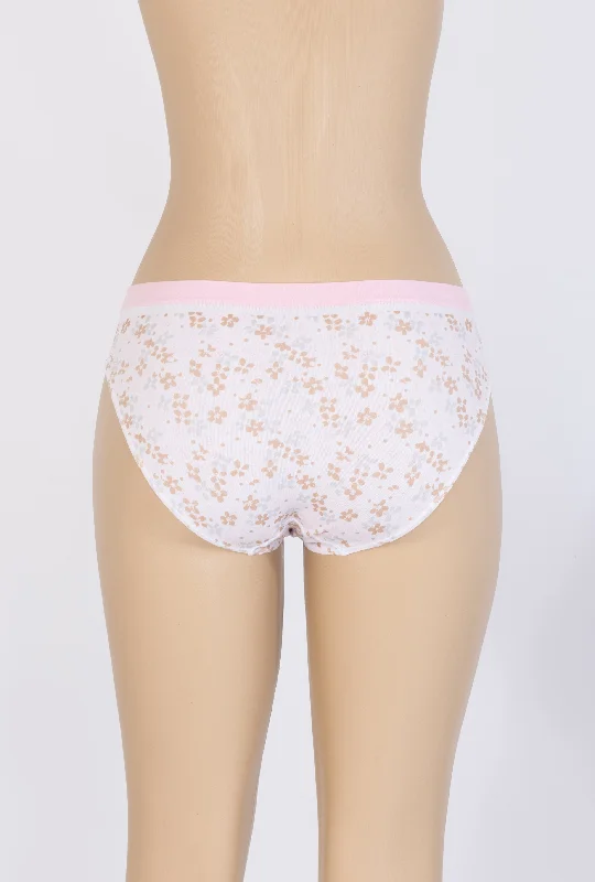 lightweight silk panties with a stretch lace trim for a flirty lookNot What It Seams High Cut Brief