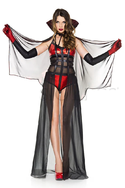 women's pajamas with snap buttonsThree Pieces Bloody Vixen Vampire Costume Set