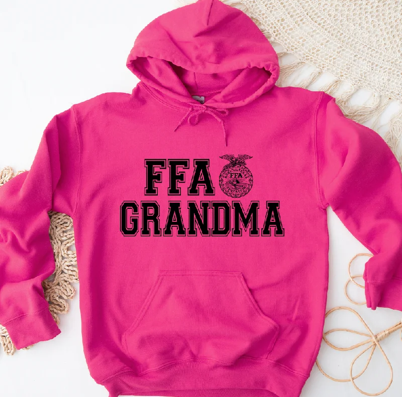 Women's Hooded Sweatshirts with Low WaistFFA Grandma Emblem Hoodie (S-3XL) Unisex - Multiple Colors!