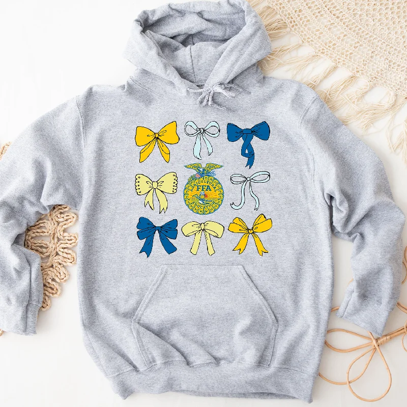 Women's Hooded Sweatshirts with Button PocketsBow FFA Emblem Hoodie (S-3XL) Unisex - Multiple Colors!