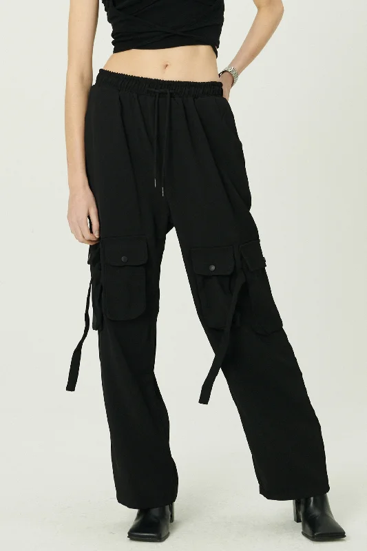 Women's Jodhpurs with ButtonsSandra Drawstring Utility Cargo Pants