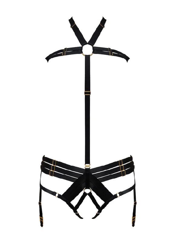 seamless shapewear for figure-hugging dressesBordelle Kew Bondage Harness | BLACK