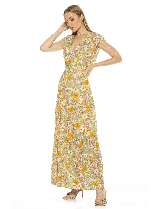 Women's U-Shaped Collar DressesSummer Maxi Dress