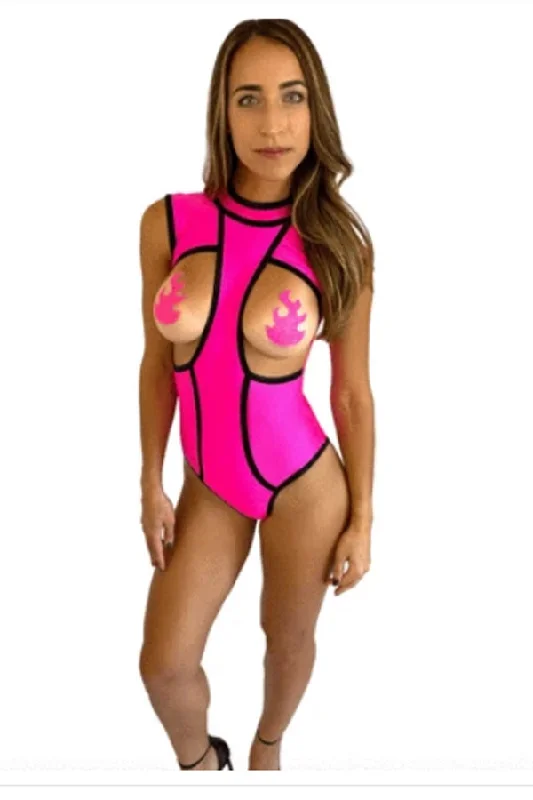 high-compression shapewear for wedding dressesNeon Pink Blacklight Bodysuits