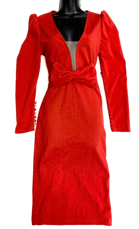 Women's Halter DressesDress Party Long By Clothes Mentor In Red, Size: L