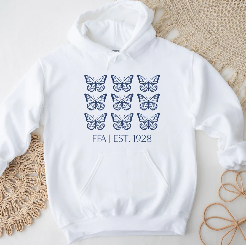 Women's Hooded Sweatshirts with Ombre LiningHarrison FFA Butterfly (S-3XL) Unisex - Multiple Colors!