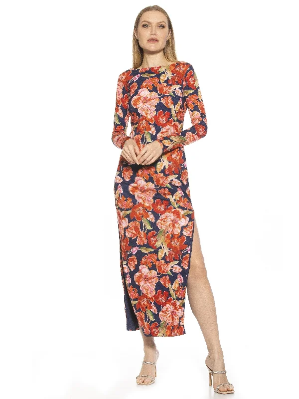 Women's Sweetheart Collar DressesLexy Printed Maxi Dress