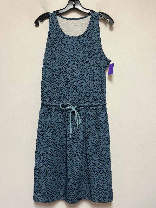 Women's Wide-Neck DressesBlack & Blue Dress Casual Short Lou And Grey, Size Xs