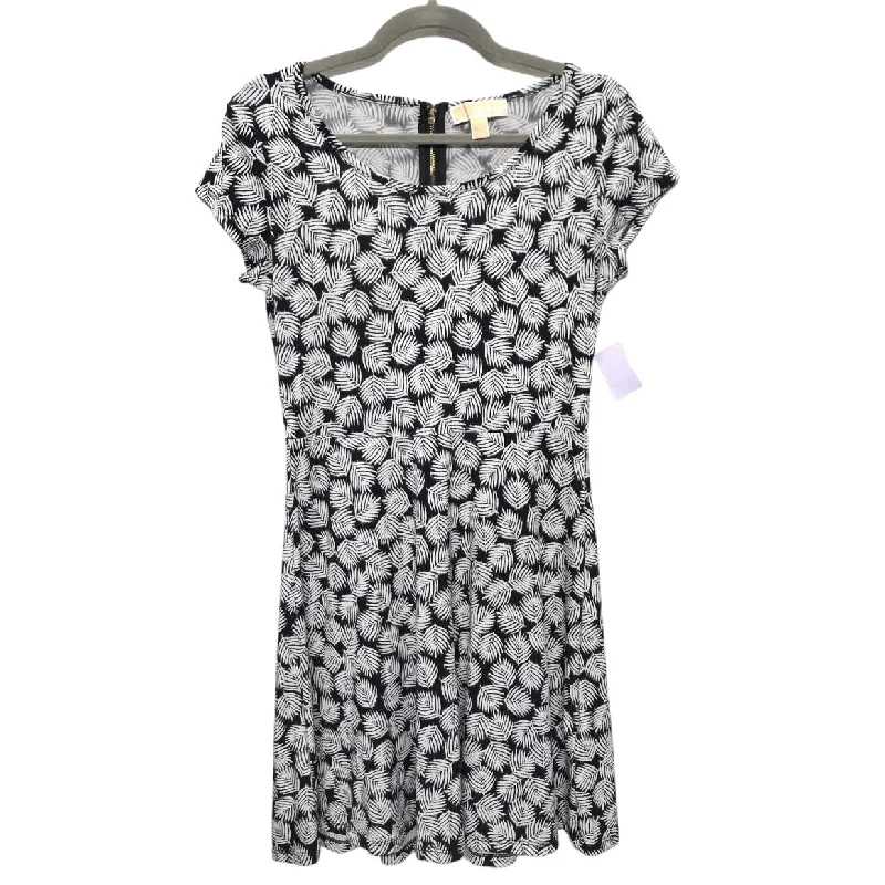 Women's High-Neck DressesBlack & White Dress Casual Short Michael By Michael Kors, Size S