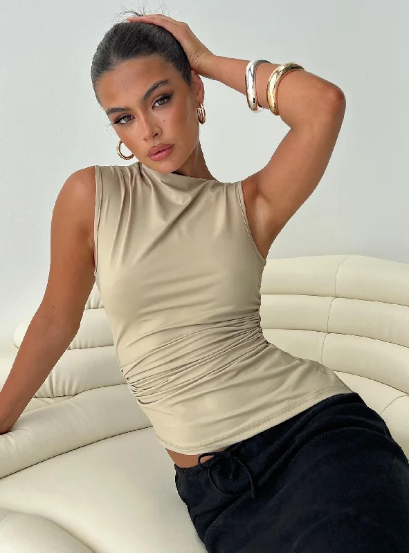 Women's Sleeveless BlouseJassie Top Beige