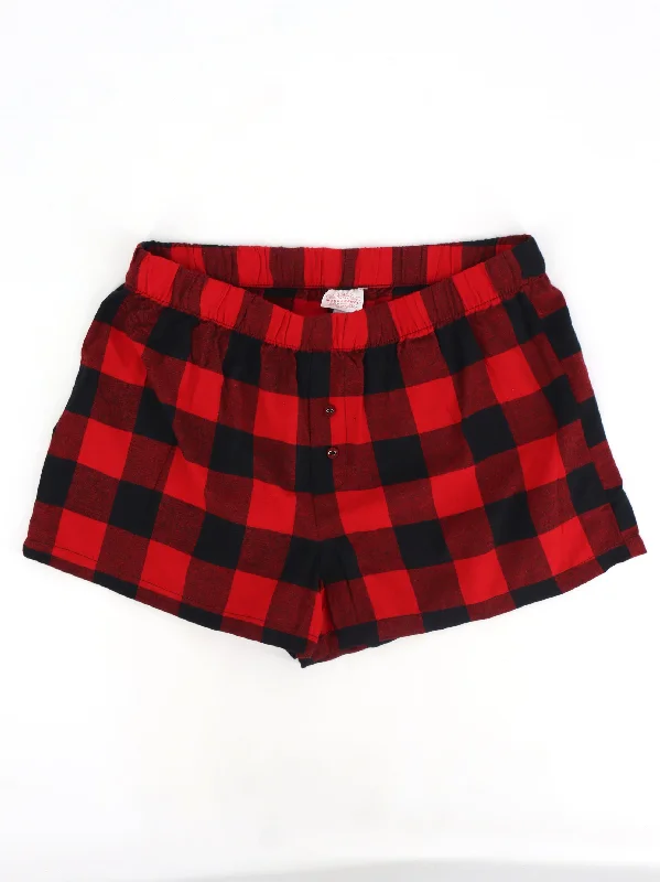 women's pajamas with a relaxed fitWomen's Plaid Sleepwear Short,Red