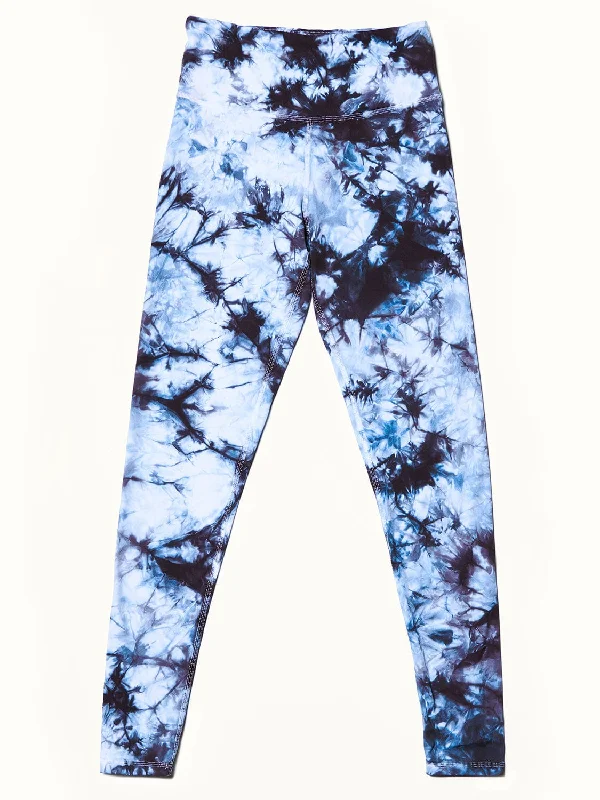 women's pajamas with a touch of elegance and sophisticationALAMAE Women's Dani Tie-Dye Legging in Blue