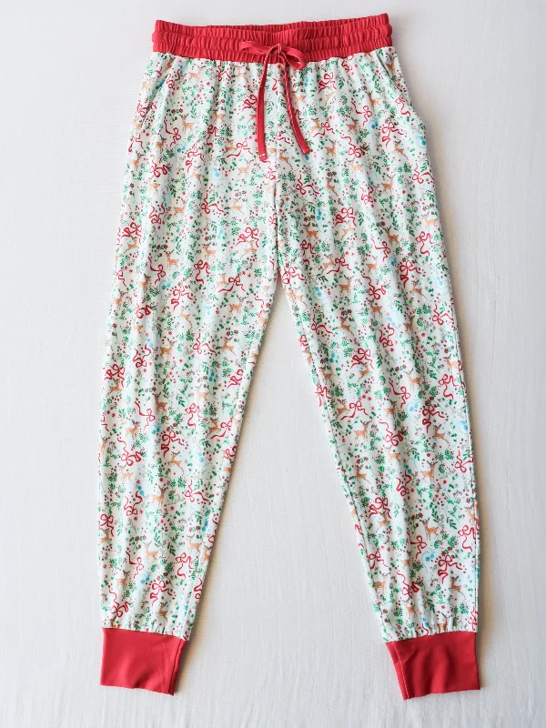 women's pajamas with a playful printMen's Joggers - Holly Jolly Reindeer