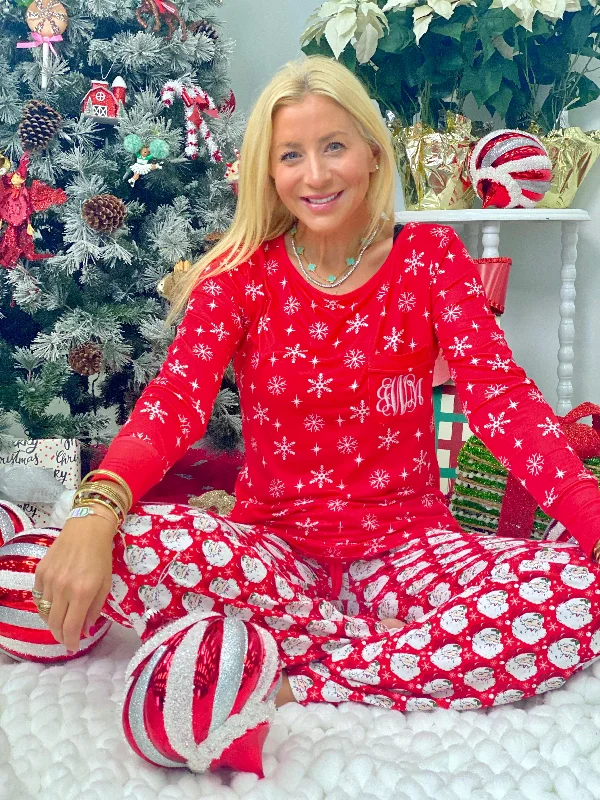 women's pajamas with pockets on the chestMonogram Twinkle Pajama Top