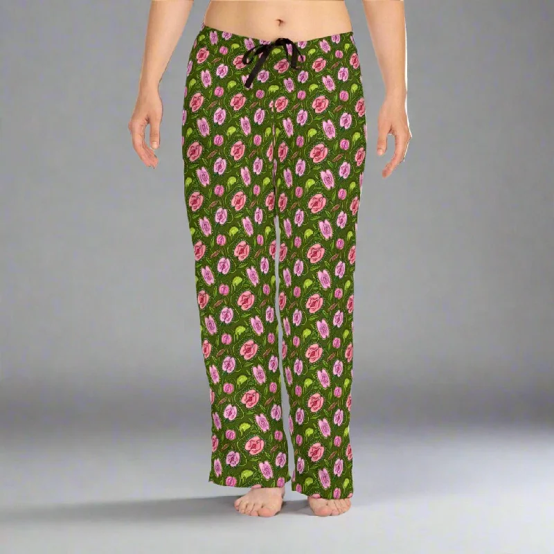 women's pajamas with cozy footiesBest Women’s Pajama Pants with a Cool ‘Girl Power’ Print