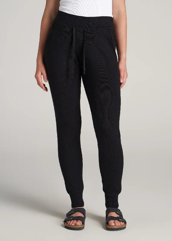 cozy women's flannel pajamasWomen's Tall Knit Lounge Jogger in Black