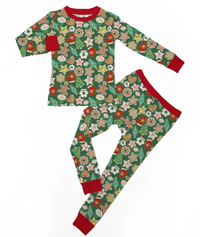 women's pajamas with a cozy, warm feelHoliday Classics Christmas Cookies - Bamboo Long Sleeve Lounge Set