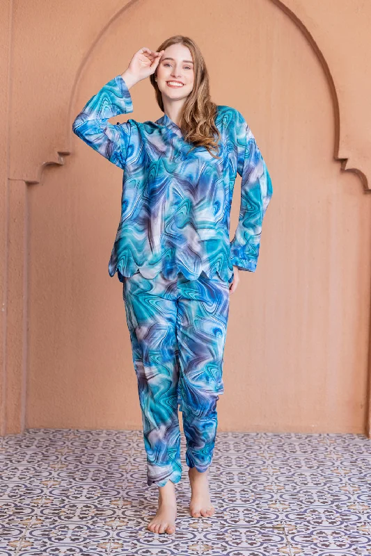 women's pajamas for loungingSatin Co-ord set