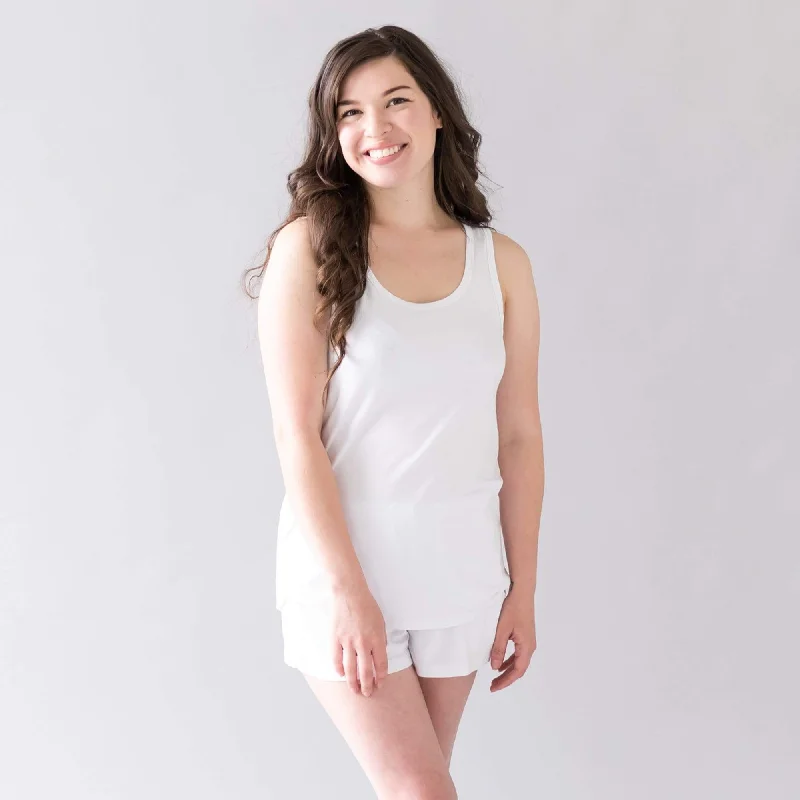 women's pajamas with button-flyWomen’s Tank Set in Snow